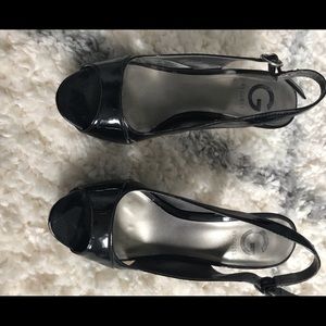 Sexy sling back platform heels